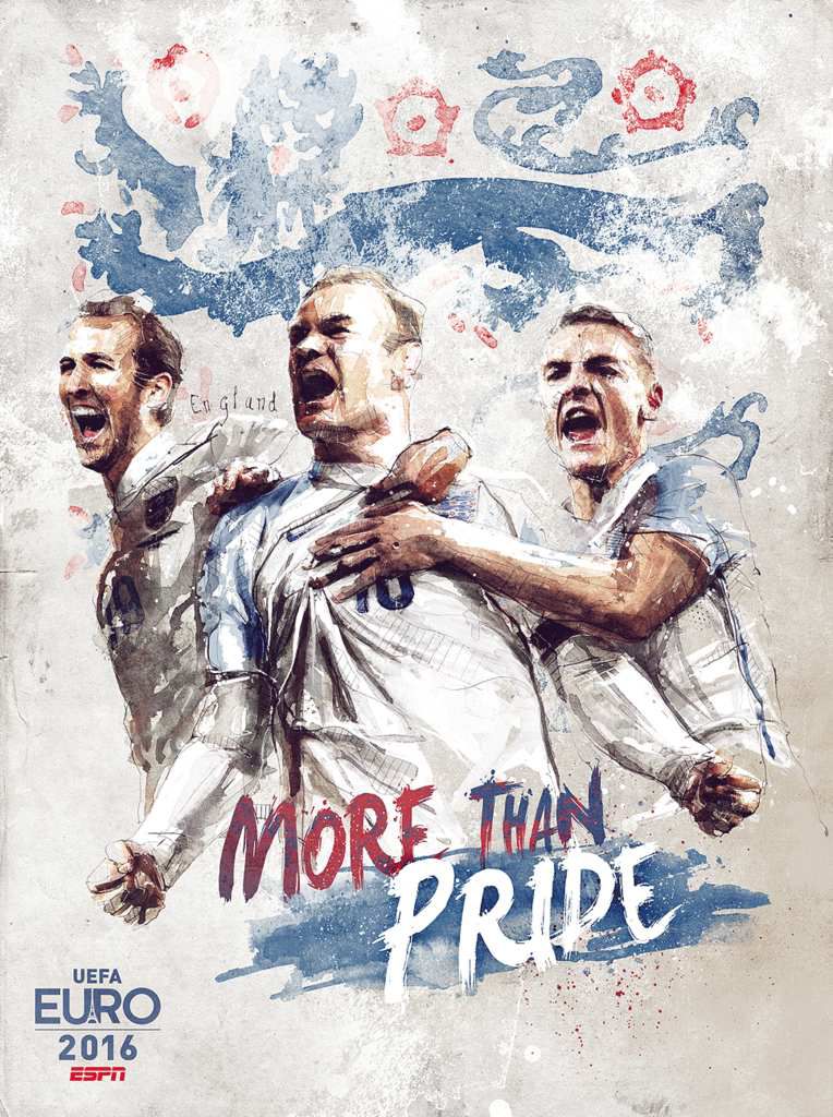 Angleterre Poster Euro 2016