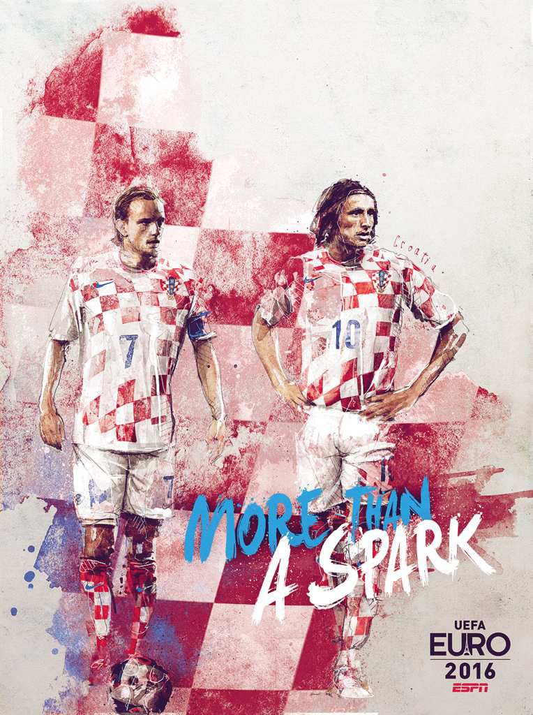 Croatie Poster Euro 2016