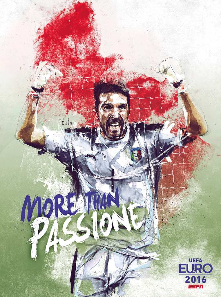 Italie Poster Euro 2016