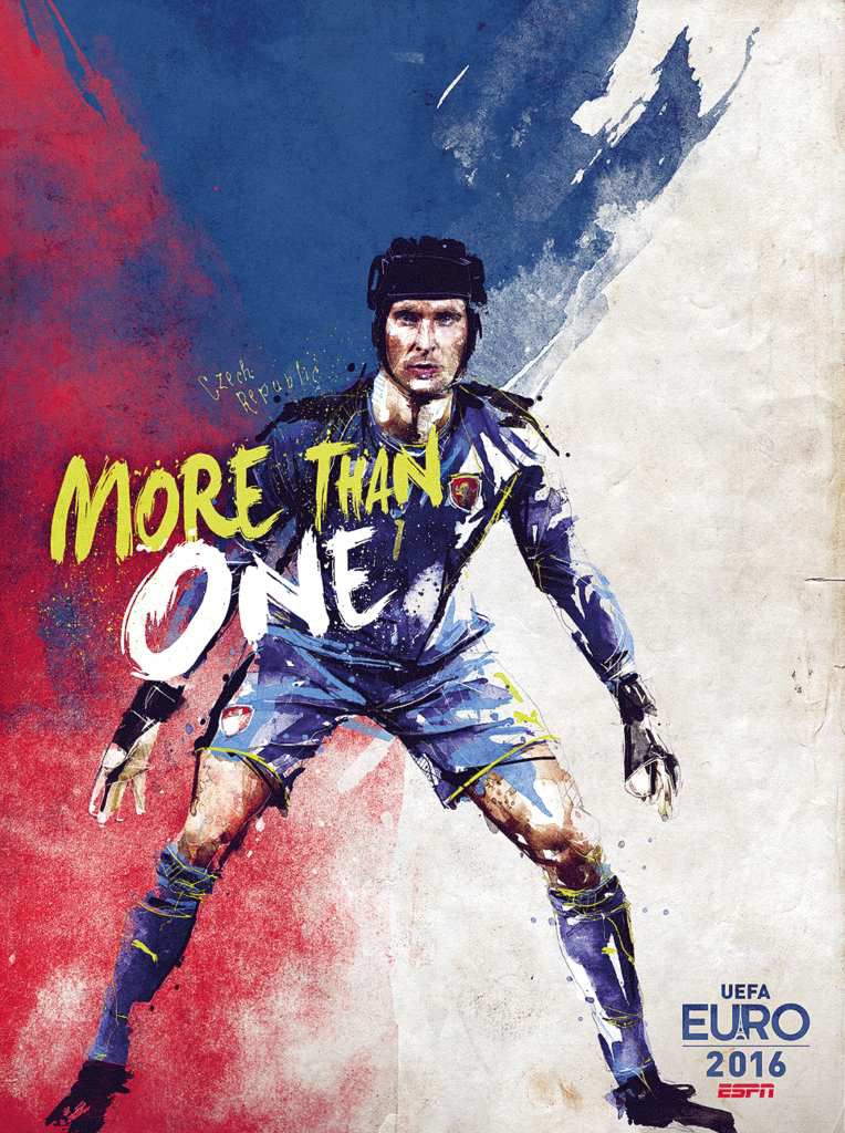 Republique Tcheque Poster Euro 2016
